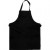 Apron, size 55x70 cm, 210 g/m2, 1 pc, black [HOB-44589]