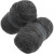 Carded Wool, natural grey, 2x100g