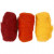 Carded Wool, yellow/orange harmony, 3x10g