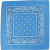 Printed Bandana, size 55x55 cm, 1 pc, petrol [HOB-49746]