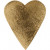Heart, H: 12 cm, W: 10 cm, 4 pcs, gold [HOB-498773]