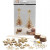 Faux Leather Christmas Trees, thickness 0.55 mm, 1 set, gold [HOB-498824]