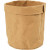 Faux Leather Storage Bag, D: 11 cm, H: 12, 1 pc, light brown [HOB-49888]
