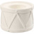 Candle Light Holder, H: 6.6 cm, D: 9.3 cm, 2 pcs, white [HOB-50575]