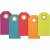 Manila Tags, size 3x6 cm, 250 g, 30 pcs, asstd. colours [HOB-510060]