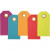Manila Tags, size 4x8 cm, 250 g, 20 pcs, asstd. colours [HOB-510070]