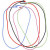 Elastic Necklace with Clasp, L: 46 cm, thickness 1,65 mm, asstd colours, 5mixed