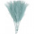 Artificial feathers, L: 15 cm, W: 8 cm, 10 pcs, turquoise [HOB-518057]