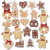 Wooden Shapes, H: 20-30 mm, 100 pcs [HOB-522581]