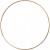 Metal Wire Ring, D: 20 cm, thickness 3 mm, 1 pc, gold [HOB-52428]