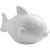 Fish, H: 8 cm, L: 12 cm, 5 pcs, white [HOB-543350]