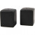 Salt and Pepper Set, H: 6 cm, size 5x5 cm, 6 sets, black [HOB-55605]