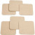 Coaster, size 10x10 cm, thickness 3 mm, 6 pcs, MDF [HOB-557610]