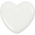Heart, size 6.5x6.5 cm, thickness 10 mm, 20 pcs, white [HOB-55850]