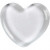 Heart, size 6.5x6.5 cm, thickness 10 mm, 20 pcs, transparent [HOB-55851]