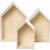 Storage Boxes, H: 20.3+25.3+31 cm, W: 13+16.2+20 cm, 3 pcs, plywood [HOB-55920]