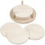 Slices, D: 9.5 cm, thickness 5 mm, 6 pcs, paulownia [HOB-55921]