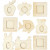 Frames, size 9.5-14 cm, 18 pcs, plywood [HOB-56148]