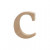 Letter, H: 8.4 cm, thickness 2 cm, 1 pc, MDF [HOB-56242]
