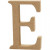 Letter, E, H: 8 cm, thickness 1,5 cm, MDF, 1pc