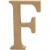 Letter, F, H: 8 cm, thickness 1,5 cm, MDF, 1pc