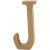 Letter, J, H: 8 cm, thickness 1,5 cm, MDF, 1pc