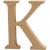 Letter, K, H: 8 cm, thickness 1,5 cm, MDF, 1pc
