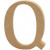 Letter, Q, H: 8 cm, thickness 1,5 cm, MDF, 1pc