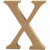 Letter, X, H: 8 cm, thickness 1,5 cm, MDF, 1pc