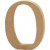 Number, 0, H: 8 cm, thickness 1,5 cm, MDF, 1pc