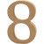 Number, 8, H: 8 cm, thickness 1,5 cm, MDF, 1pc