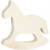 Rocking horse, H: 13,5 cm, L: 13 cm, plywood, 1pc, W: 2 cm