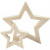 Stars, D: 9+16 cm, thickness 20 mm, plywood, 2pcs