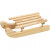 Sledge, size 6,5x2,5 cm, pine, 2pcs
