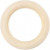 Curtain Ring, D: 55 mm, inner size 40 mm, grass wood, 6pcs