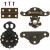 Mini Fittings, size 30-35 mm, 10 sets, antique gold [HOB-58004]