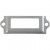 Archive Fittings, size 22x60 mm, hole size 12x34 mm, 40 pcs, silver [HOB-58014]