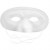 Half Face Masks, H: 10 cm, W: 17.5 cm, 1 pc, white [HOB-592400]