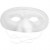 Half Face Masks, H: 10 cm, W: 17.5 cm, 12 pcs, white [HOB-59240]