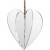 Acrylic ornaments, size 7.5x7.5 cm, thickness 2 mm, 3 pcs [HOB-592920]