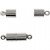 Magnetic Clasp, D: 5 mm, L: 17 mm, 10 pcs, silver-plated [HOB-60027]