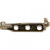 Brooch Backs, L: 25 mm, silver-plated, 100pcs