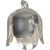 End Caps, D: 10 mm, 4 pcs, silver-plated [HOB-613070]