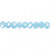 Faceted Beads, size 5x6 mm, hole size 1 mm, sea blue, 100pcs