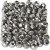 Faceted Beads, size 3x4 mm, hole size 0,8 mm, metallic grey, 100pcs