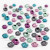 Bead Mix, D: 6 mm, hole size 2 mm, 200g