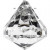 Acylic Beads, size 27x30 mm, hole size 2.5 mm, 50 pcs, Gloss transparent [HOB-63685]