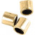 Crimpy Beads Tubes, size 2x2 mm, hole size 1.4 mm, 80 pcs, gold-plated [HOB-69096]