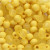 Plastic Beads, D: 6 mm, hole size 2 mm, 40 g, yellow [HOB-69589]
