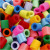 Fuse Beads, size 10x10 mm, hole size 5,5 mm, additional colours, jumbo, 550mixed
